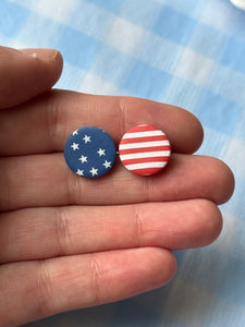 Stars and Stripes Mini Studs