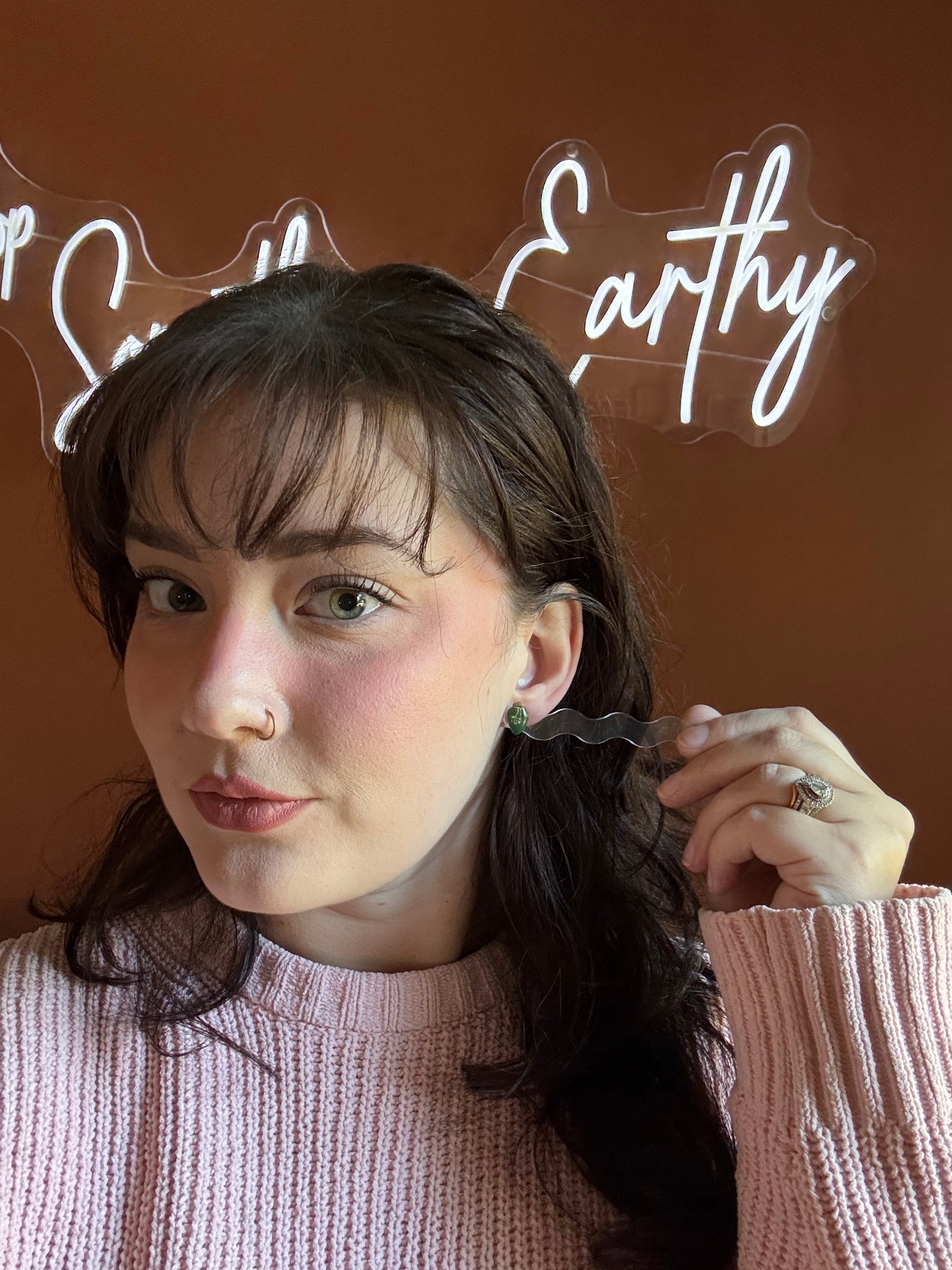 Sugar Pink Bulb Studs