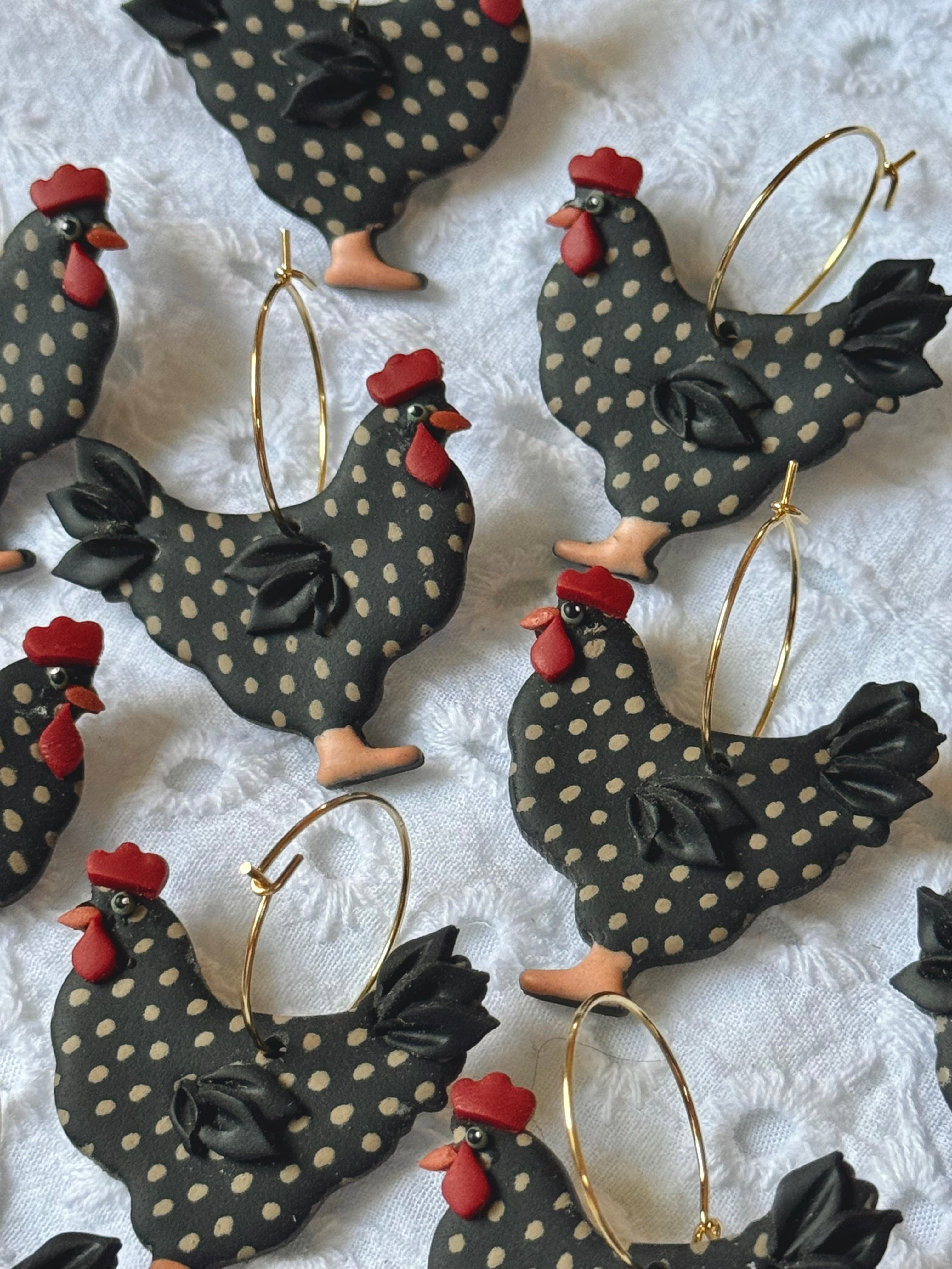 Speckled Chickens, Black