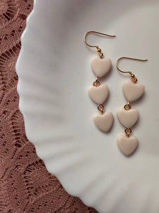 Ivory Heart Dangles