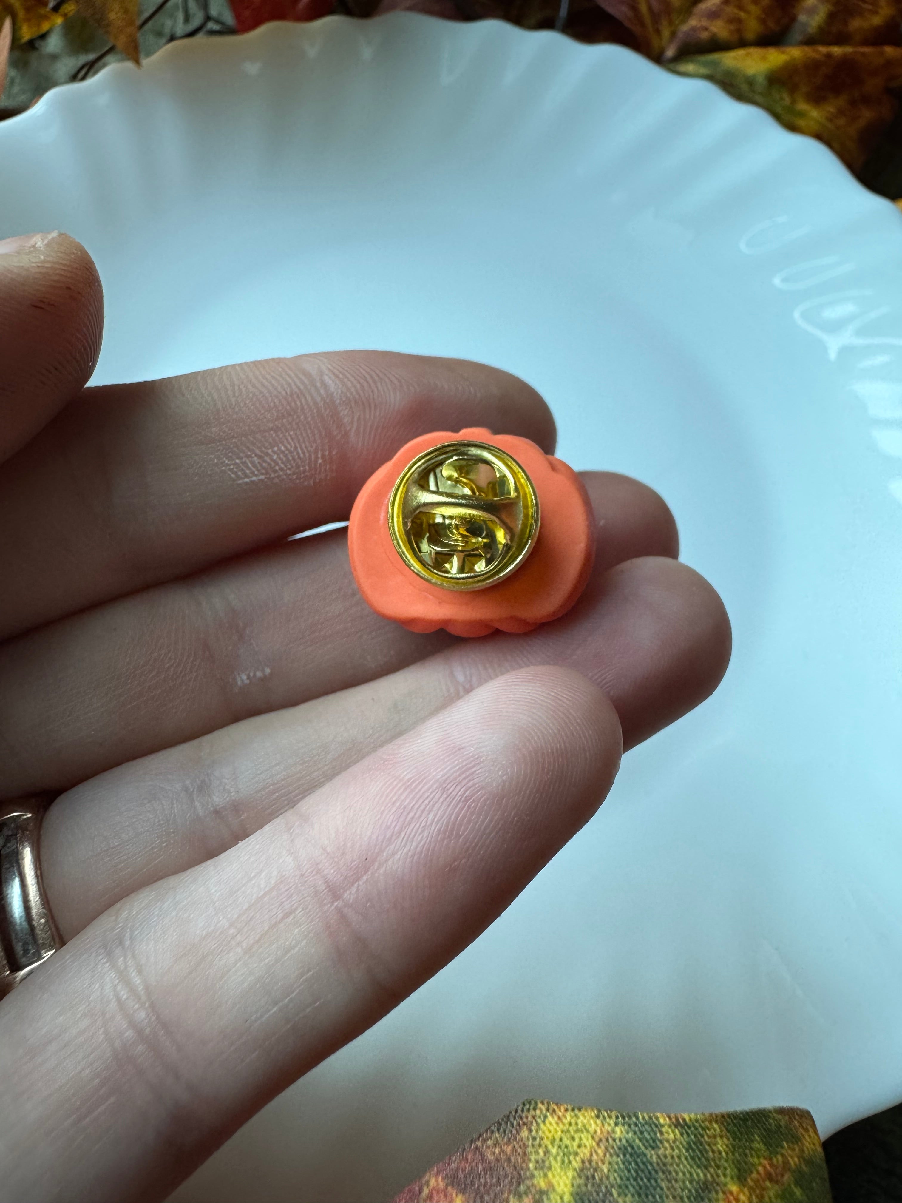 Resin Jack’o’lantern Pin