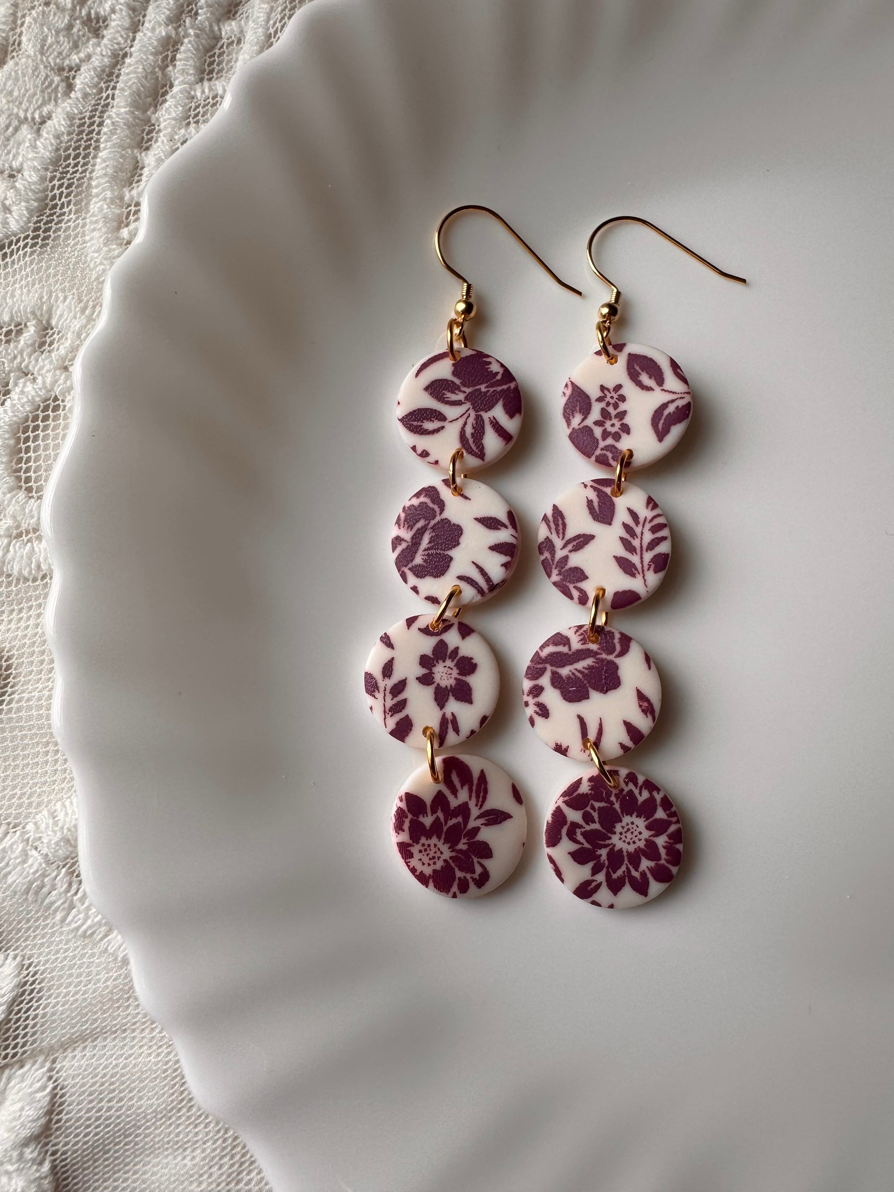 Rissa, in Purple Floral