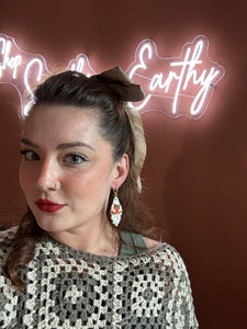 Mismatched Halloween Ghost Earrings