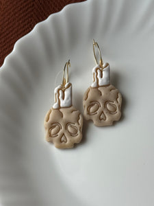 Candle Skull Hoops