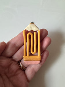 Clay Pencil Bookmark