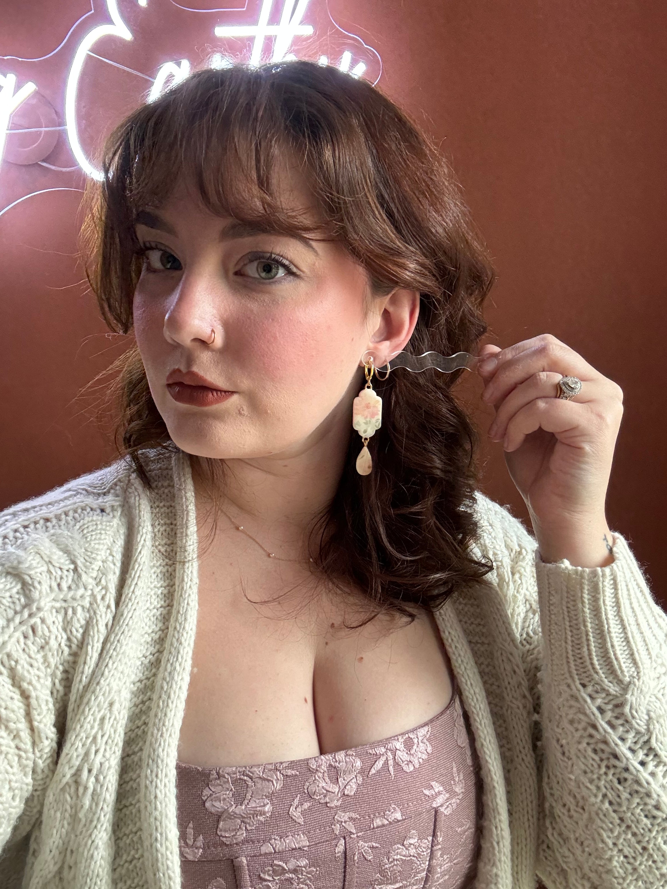Delilah, in Peachy Floral