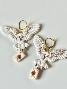 Snowy Owl Earrings