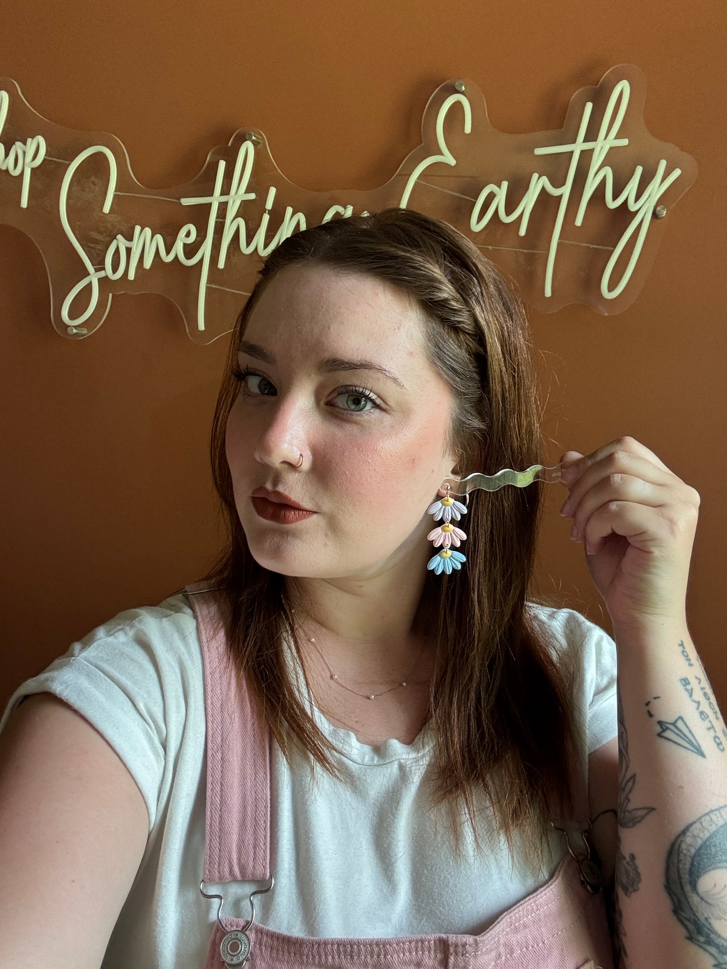 Colorful Daisy Dangles
